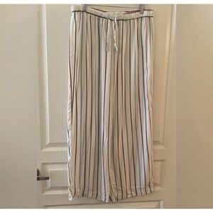 Cozy Earth Womens Striped Wide Leg Lounge Pants Pajama Sleepwear Size XL